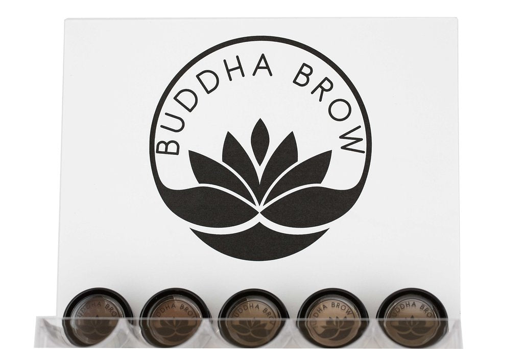Buddha Brow Eyebrow Powder Display for Retail